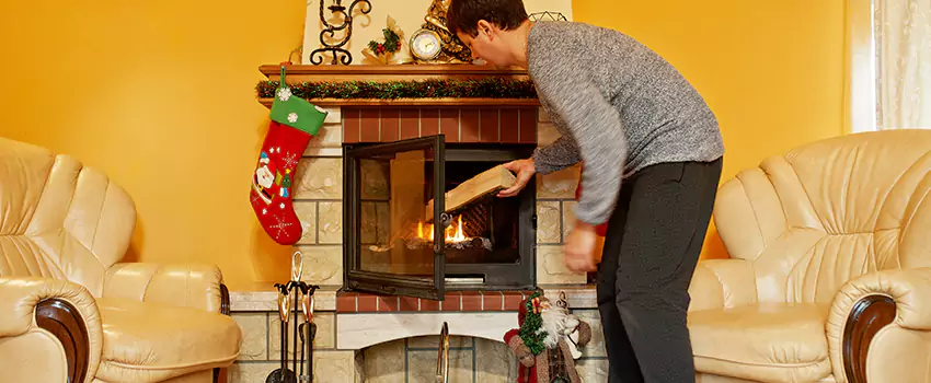 Rusted Metal Fireplace Restoration in Belton, Missouri