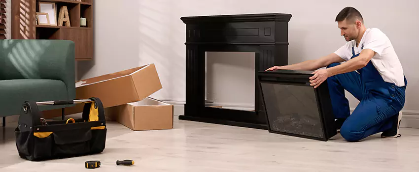 Old Rusted Metal Fireplace Repair And Replacement in Belton, MO